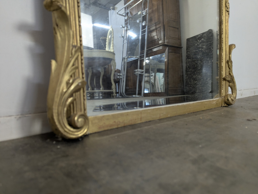 Miroir en bois doré époque Napoléon III