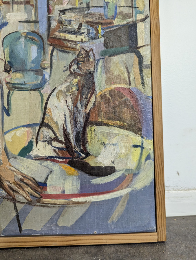 Tableau Scène de vie de Pierre Lamblot
