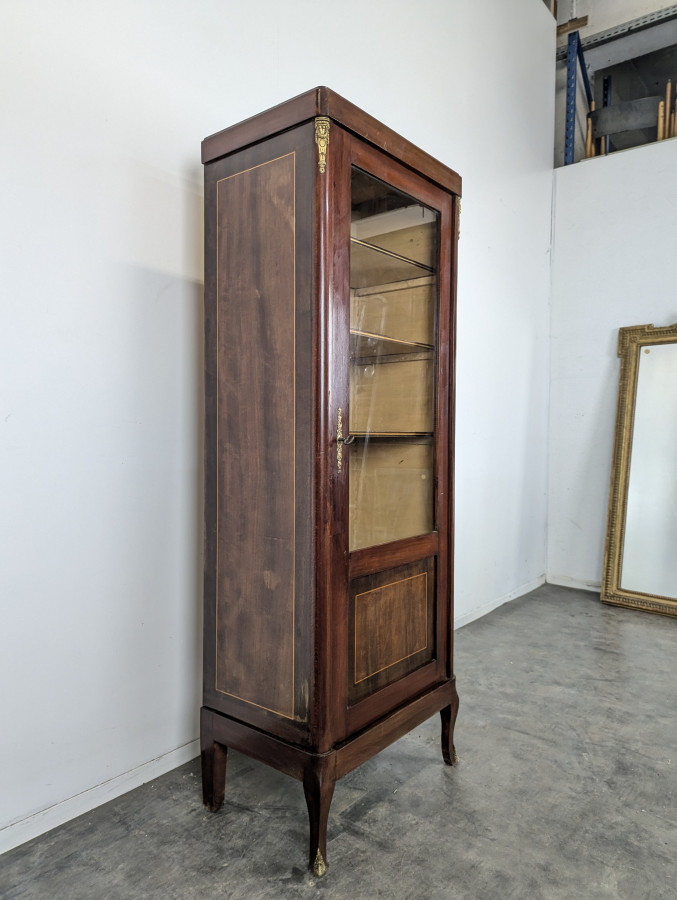 Vitrine de style Transition en Acajou