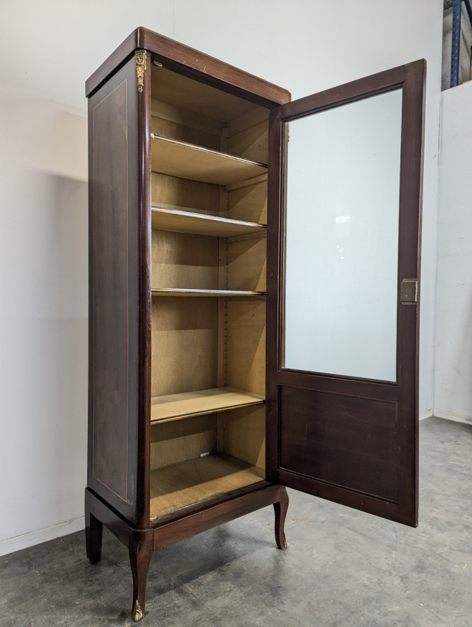 Vitrine de style Transition en Acajou