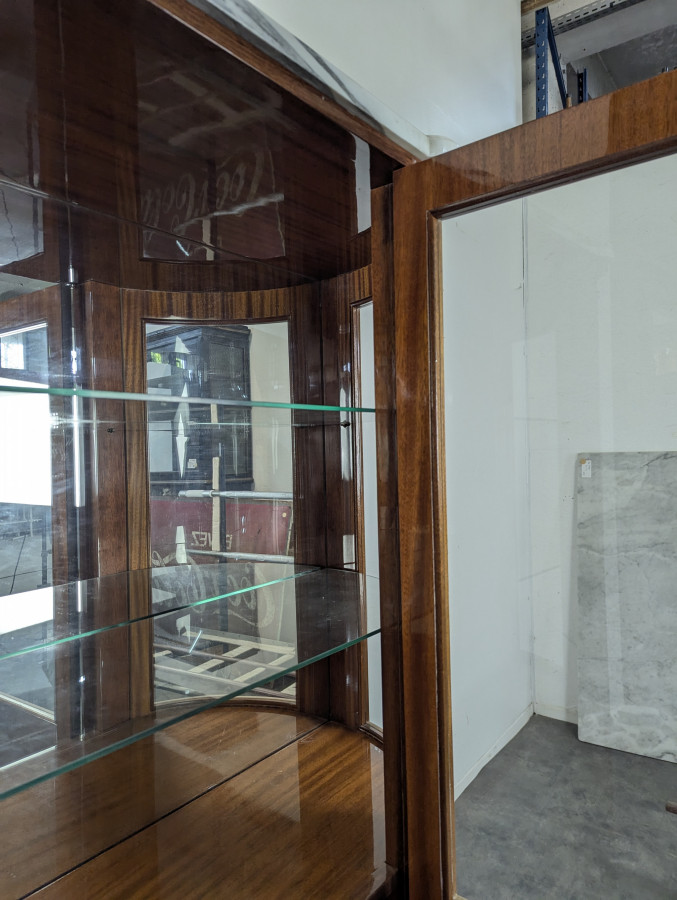 Vitrine Argentier en marqueterie de bois de rose