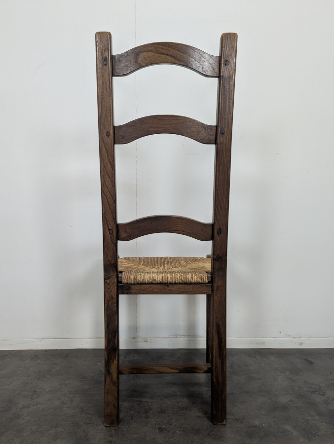 Série de 4 chaises brutaliste