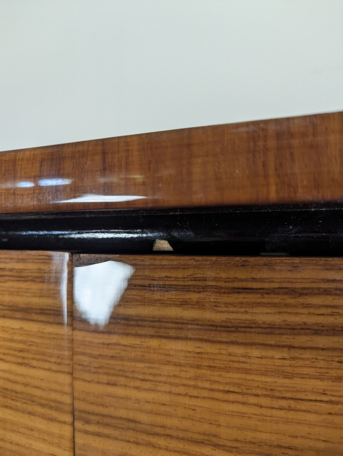 Armoire penderie des années 60 vernis polyestère