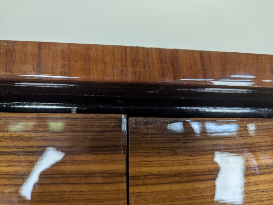 Armoire penderie des années 60 vernis polyestère