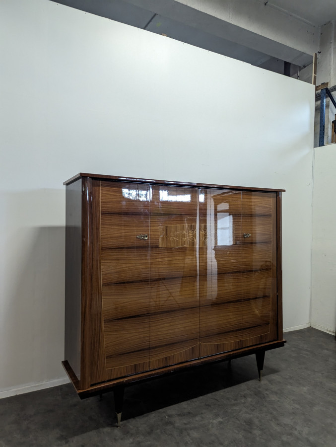 Armoire penderie des années 60 vernis polyestère