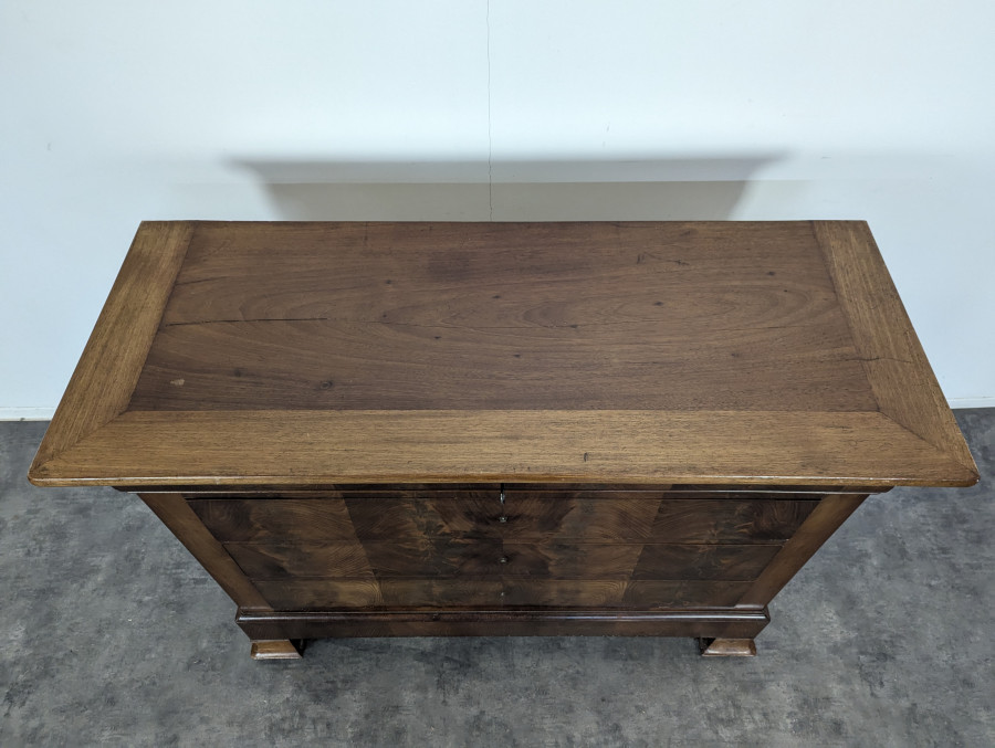 Commode d'époque Louis Phillipe en Acajou Flammé