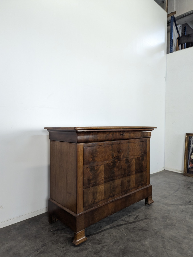 Commode d'époque Louis Phillipe en Acajou Flammé