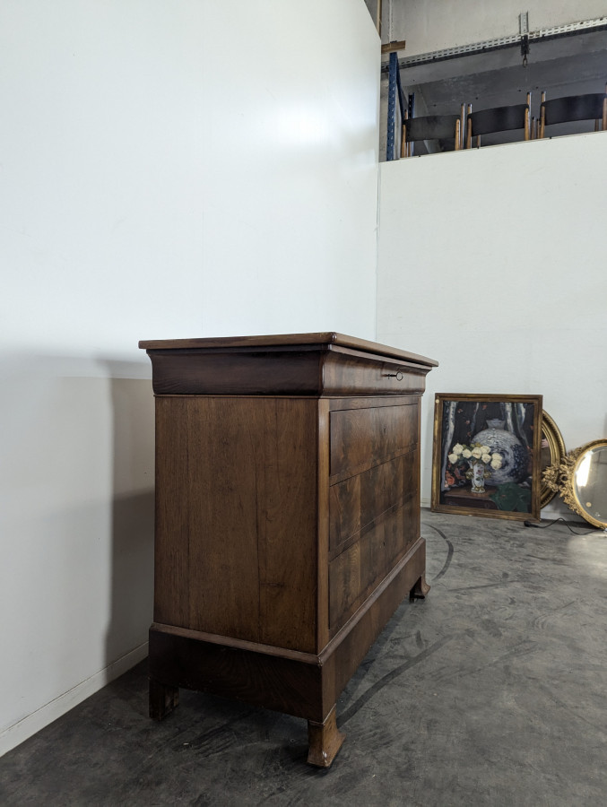 Commode d'époque Louis Phillipe en Acajou Flammé
