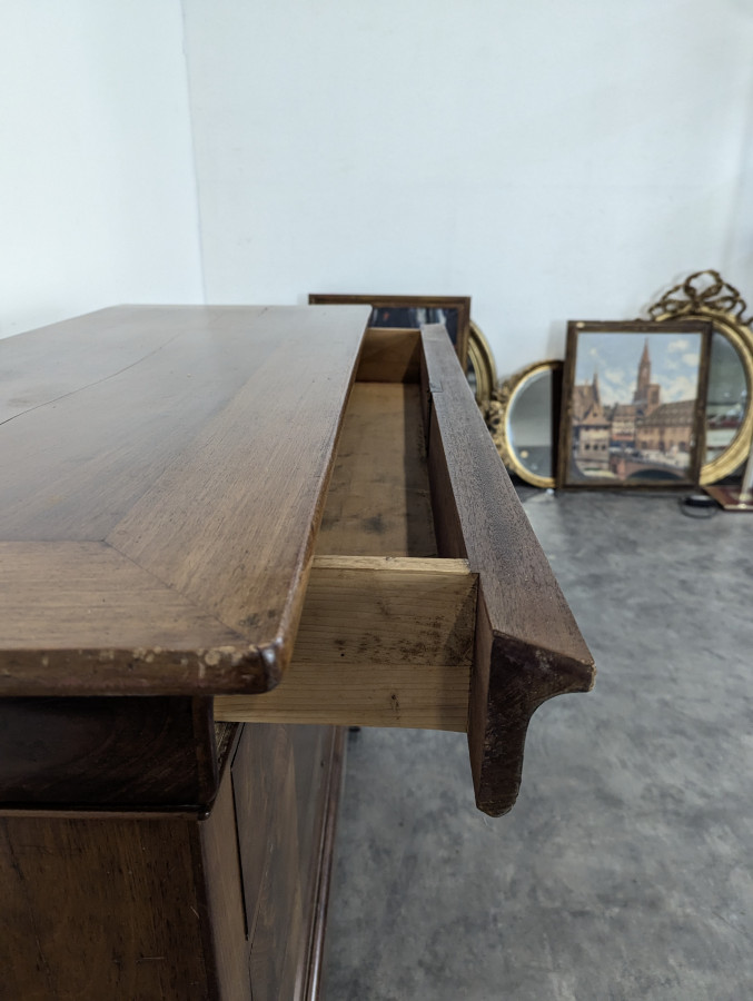 Commode d'époque Louis Phillipe en Acajou Flammé