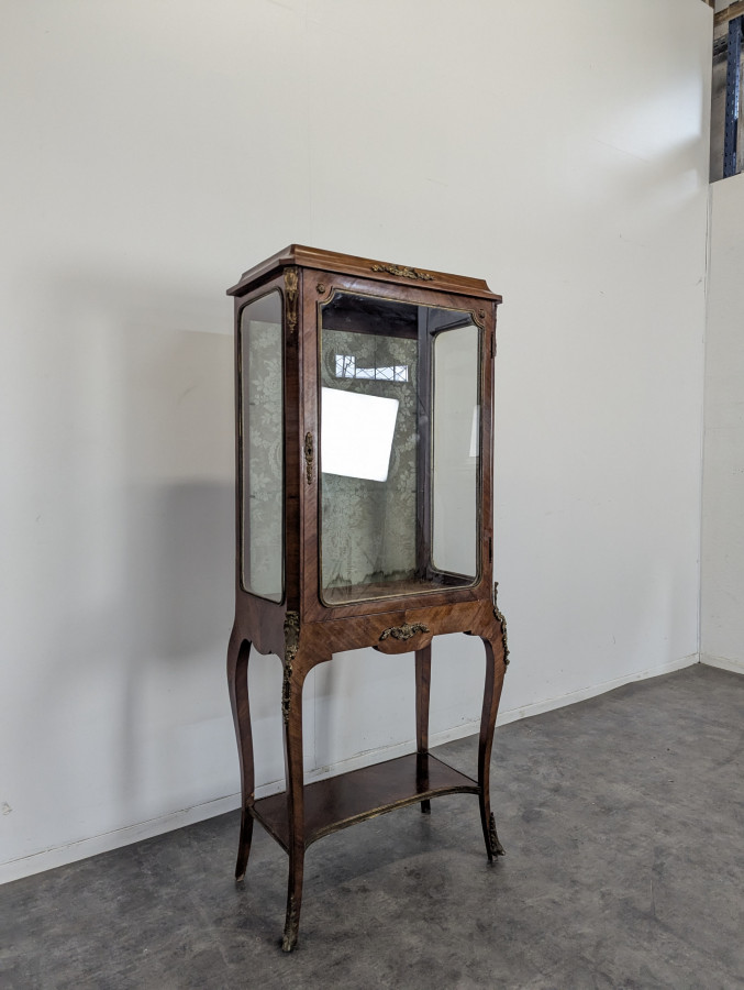 Vitrine de style Transition en Marqueterie de bois de rose