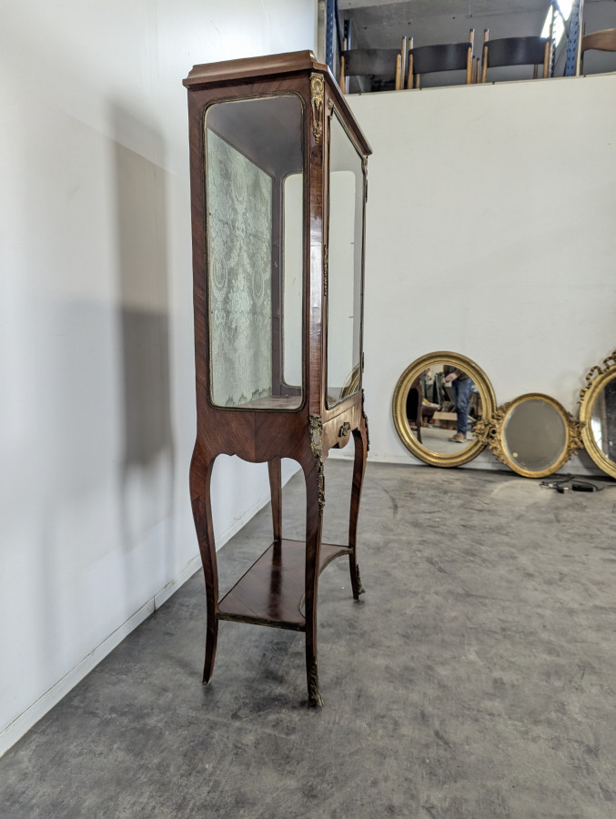 Vitrine de style Transition en Marqueterie de bois de rose
