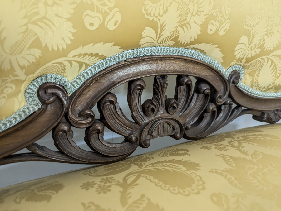 Salon en Noyer époque Napoléon III