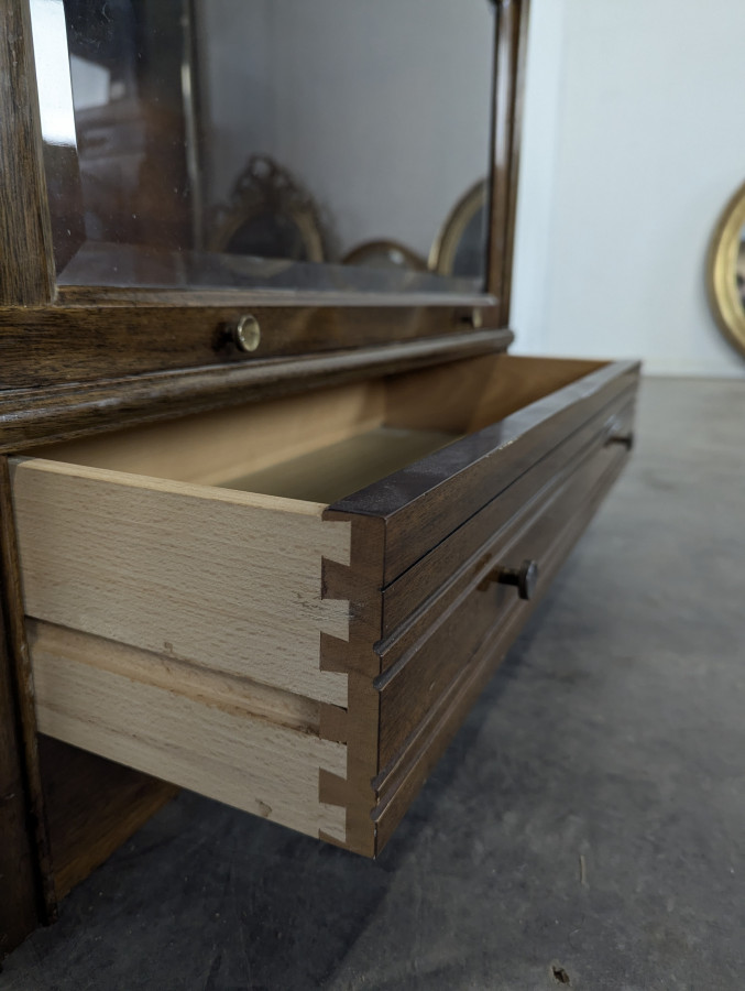 Meuble vitrine MD an Acajou