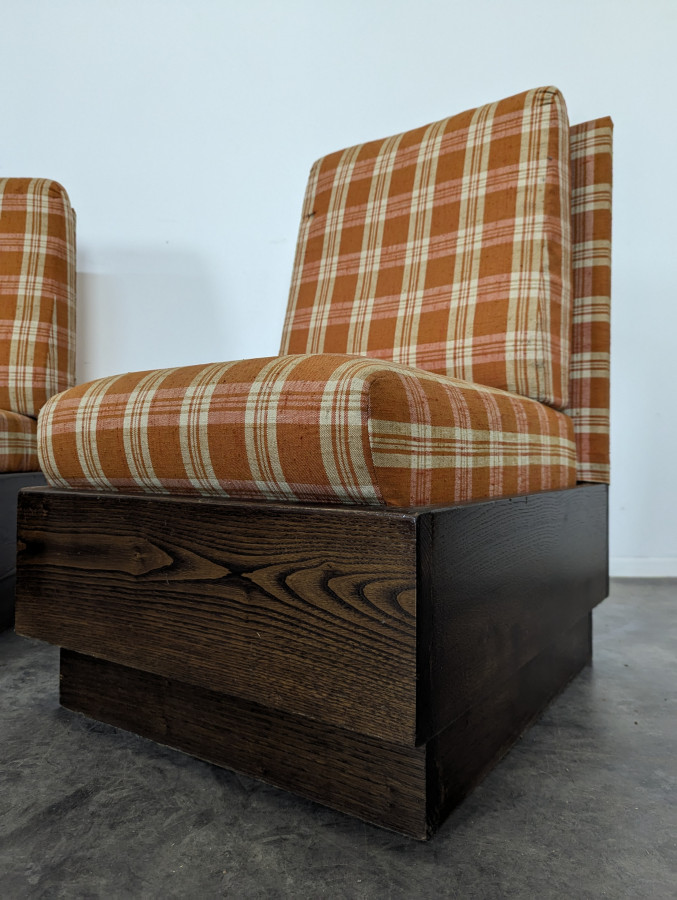 Banquette et chauffeuse de bistrot des années 70