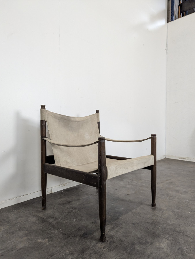 Paire de fauteuils Safari danoise de Erik Worts pour Niels Eilersen
