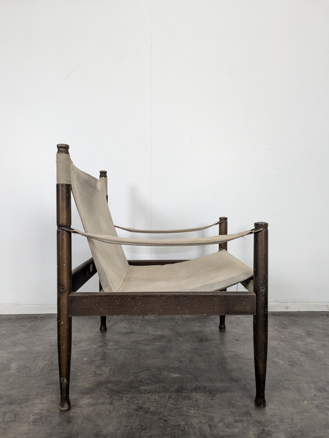 Paire de fauteuils Safari danoise de Erik Worts pour Niels Eilersen