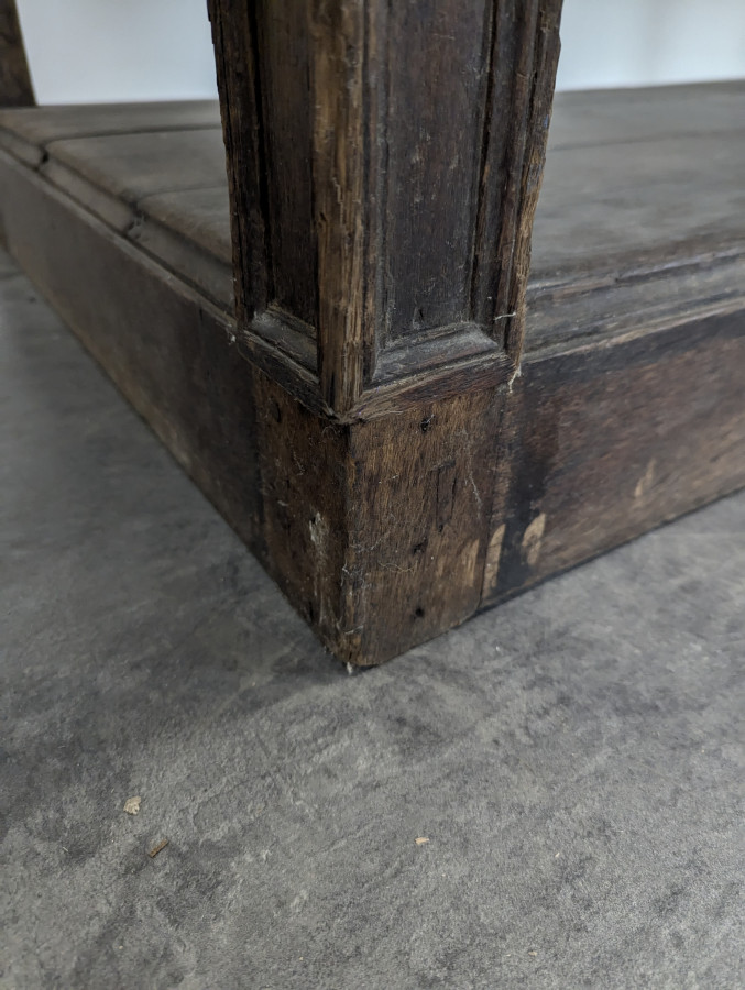 Table de drapier en chêne massif fin XIXème