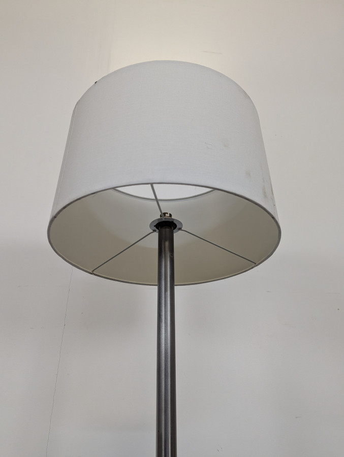 Lampadaire chromé de style Space Age