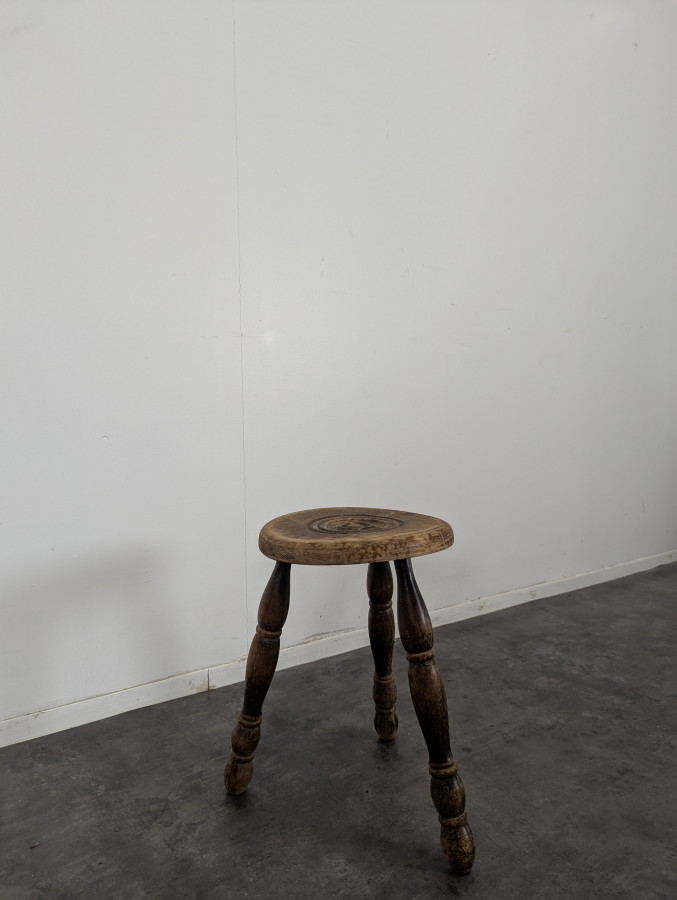 Tabouret brutaliste DLG Dudouyt