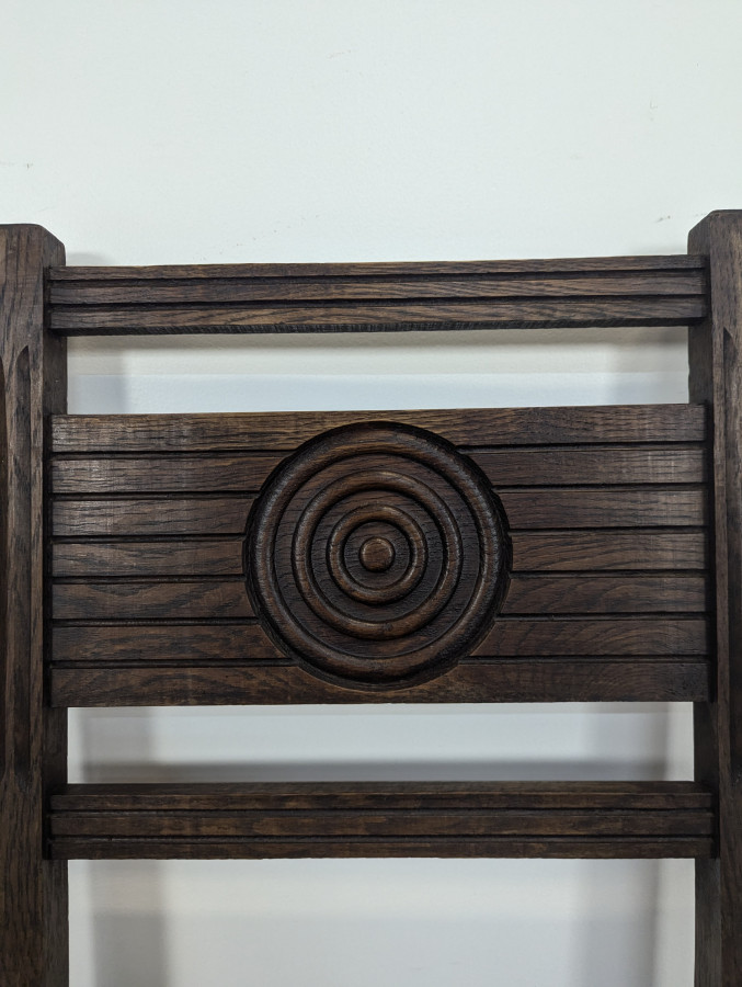 Série de 10 chaises brutalistes DLG Dudouyt