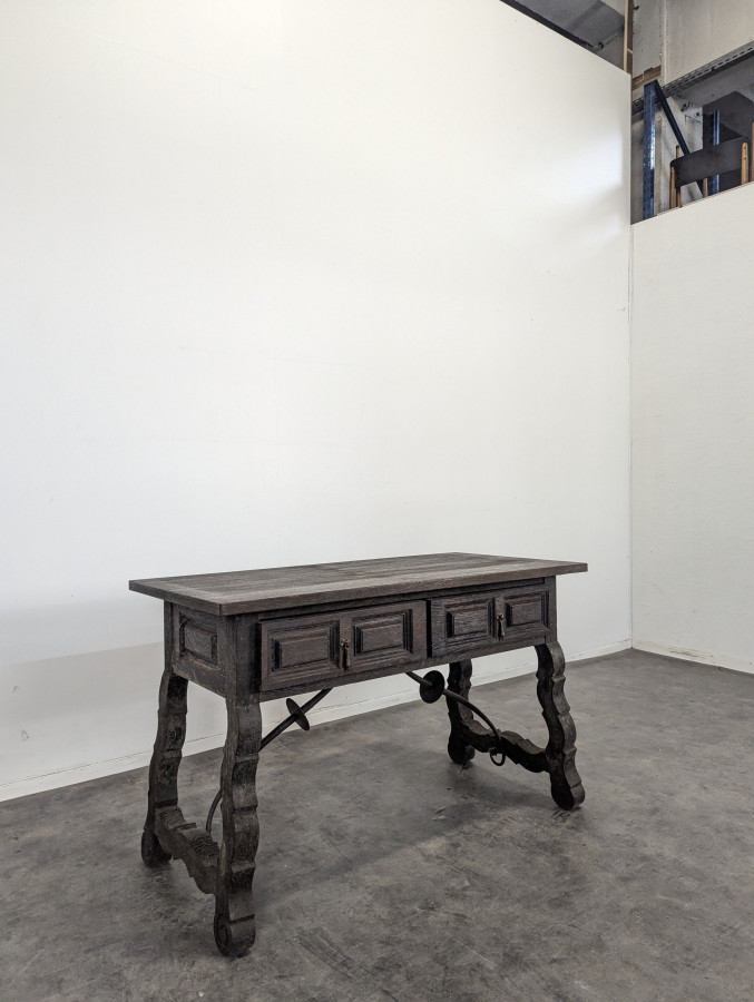 Console espagnole en chêne