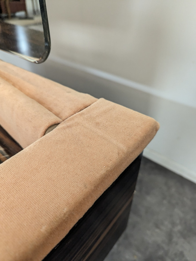 Coiffeuse des années 60 en ébène de Macassar