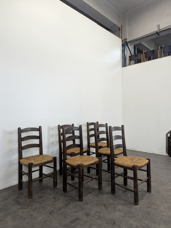 Série de 6 chaises de Georges Robert