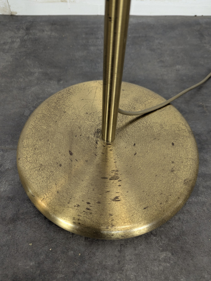 Lampe liseuse sur pied réglable en laiton