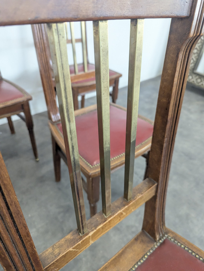 Série de 6 chaises de style Art & Craft