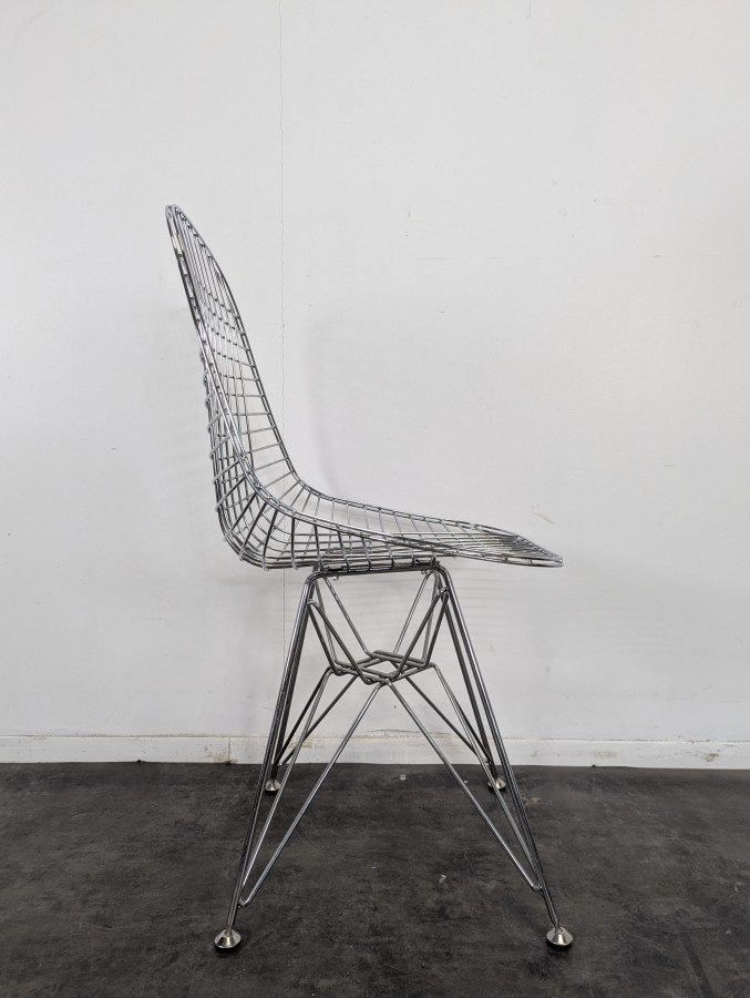 Série de 4 chaises wire chair Eames