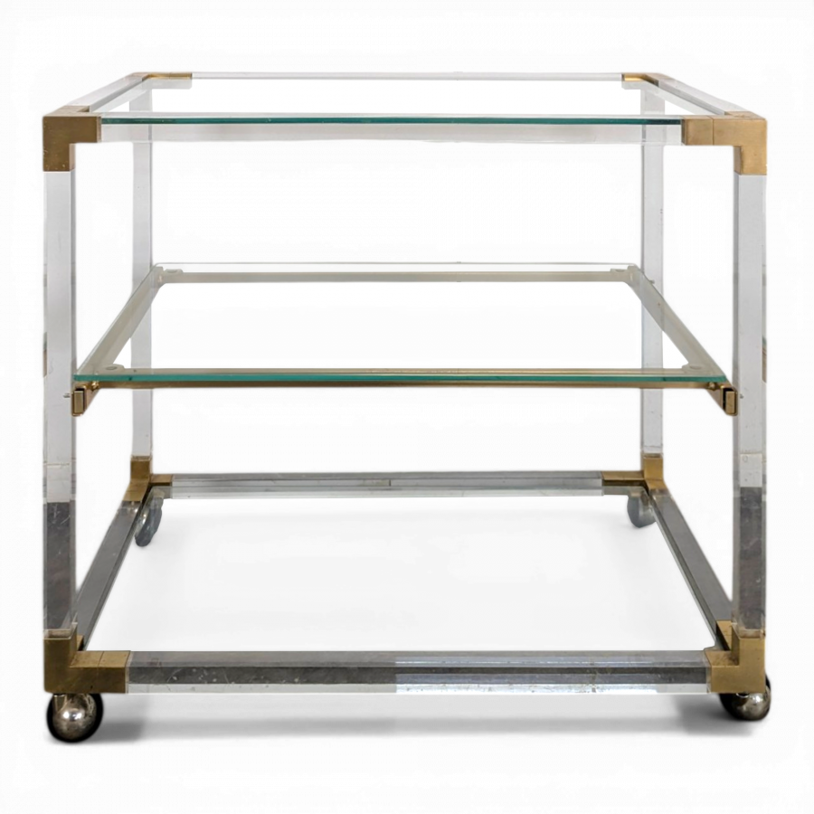 Desserte en plexiglass Hollywood Regency