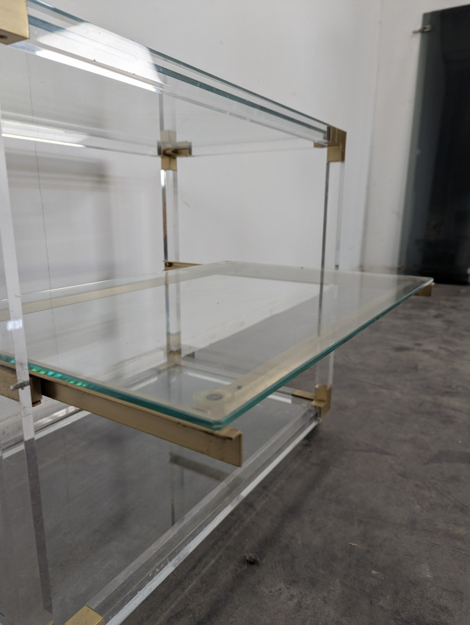 Desserte en plexiglass Hollywood Regency