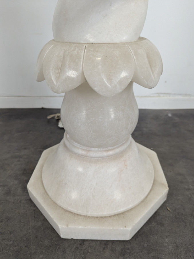 Colonne lumineuse en Albâtre torsadée F. Bruckmann Nr 5370