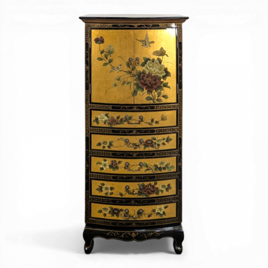Cabinet doré laqué chinois