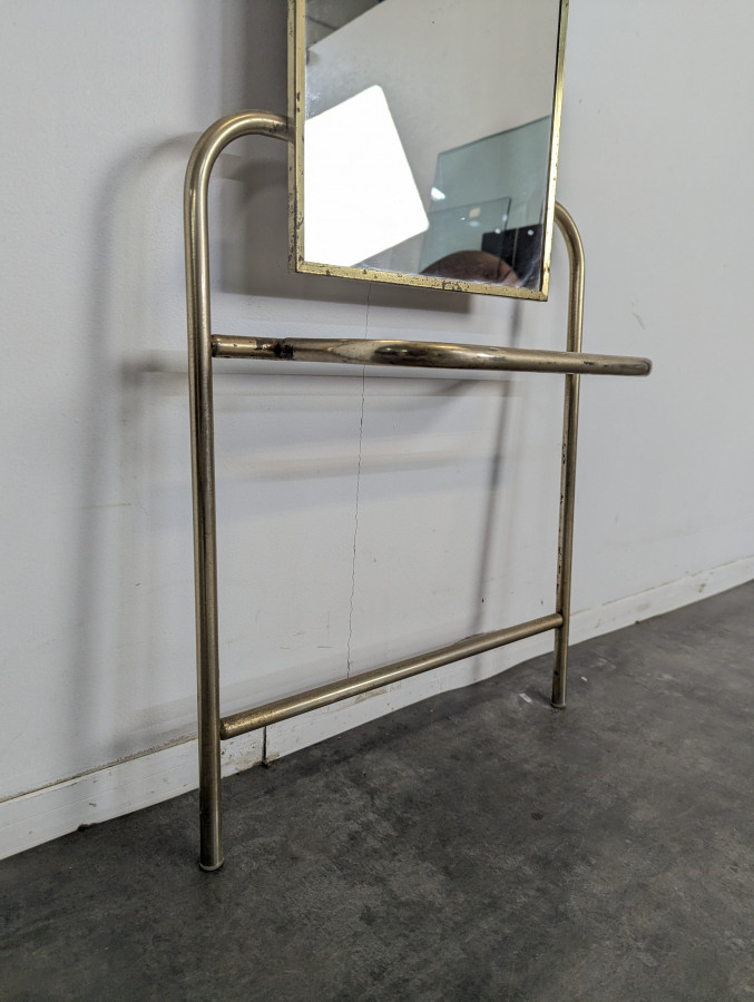 Porte manteau doré années 60