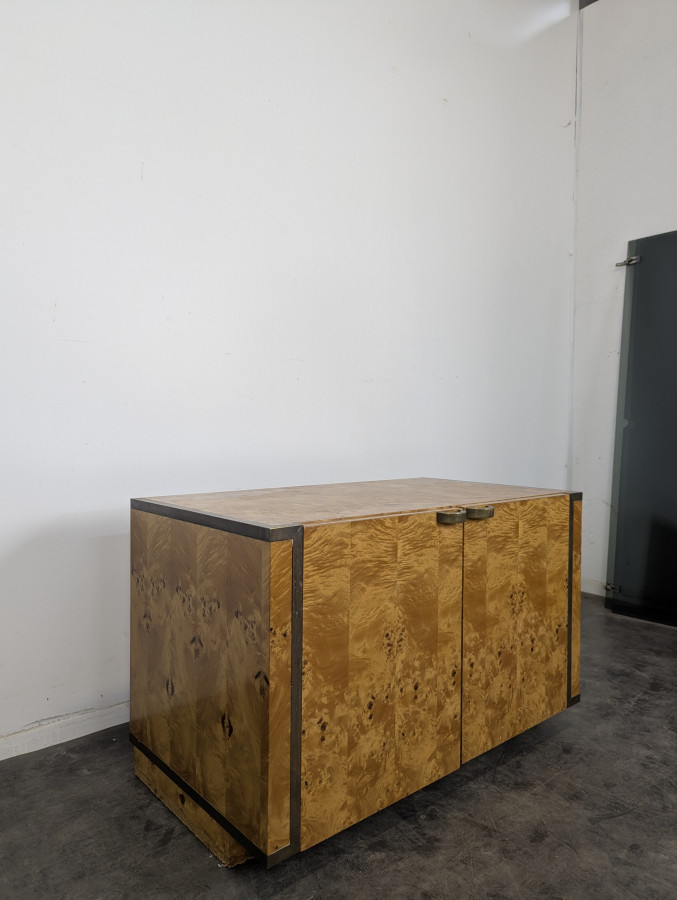 Buffet Rochebobois de Jean Claude Mahey en loupe d'orme
