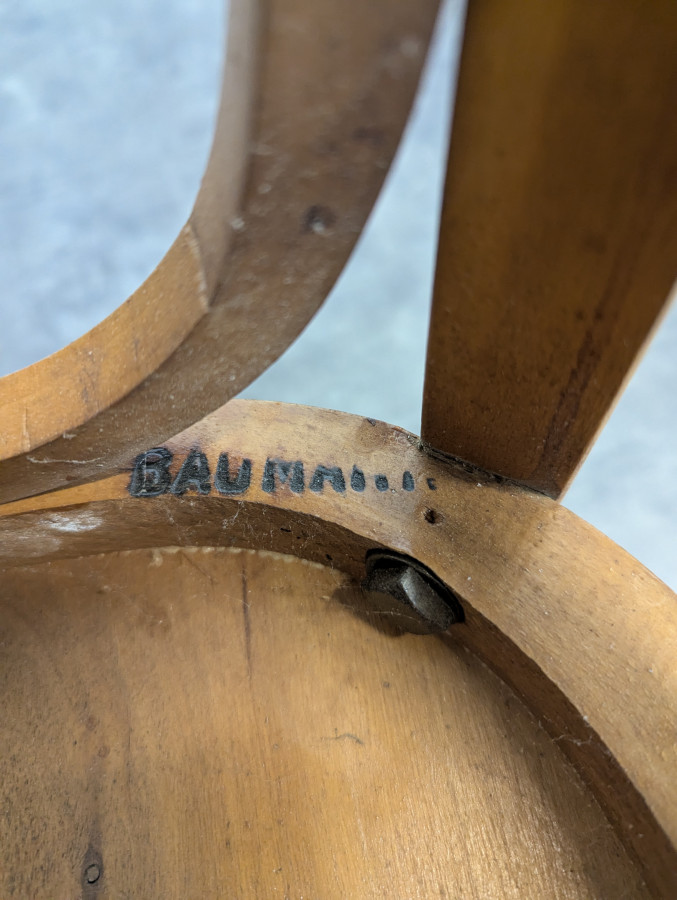 Série de 4 chaises de bistro Baumann