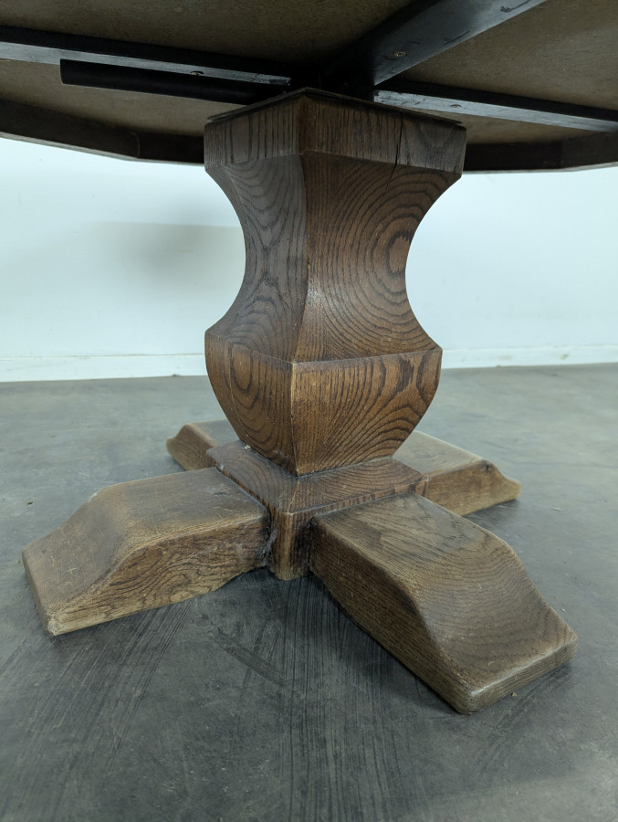 Table modulable en chêne et céramique par Barois