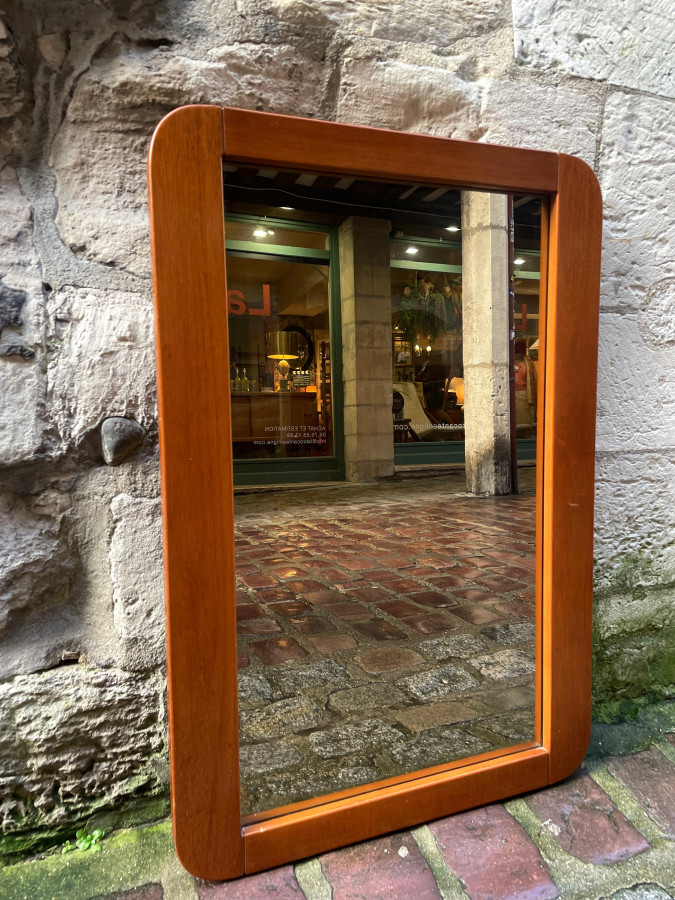 Miroir scandinave en Teck