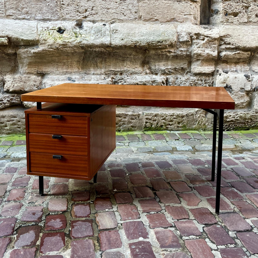 Bureau à caisson par Jacques Hitier édité par Charron
