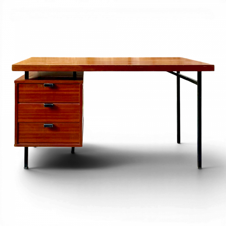 Bureau à caisson par Jacques Hitier édité par Charron