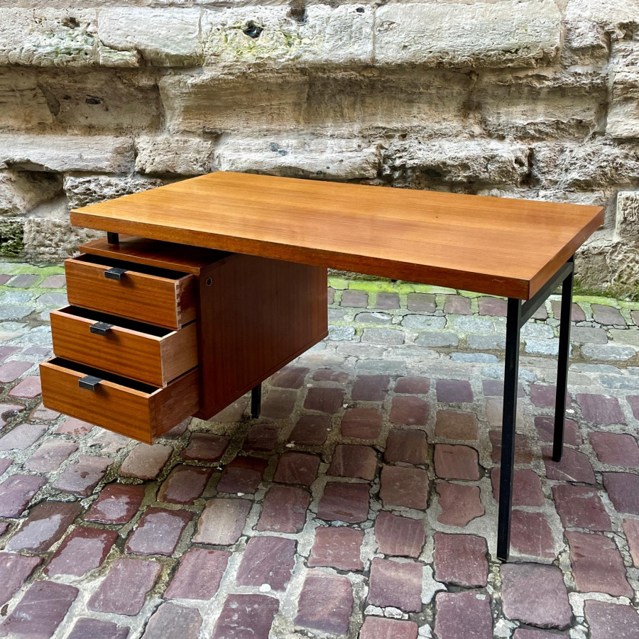 Bureau à caisson par Jacques Hitier édité par Charron