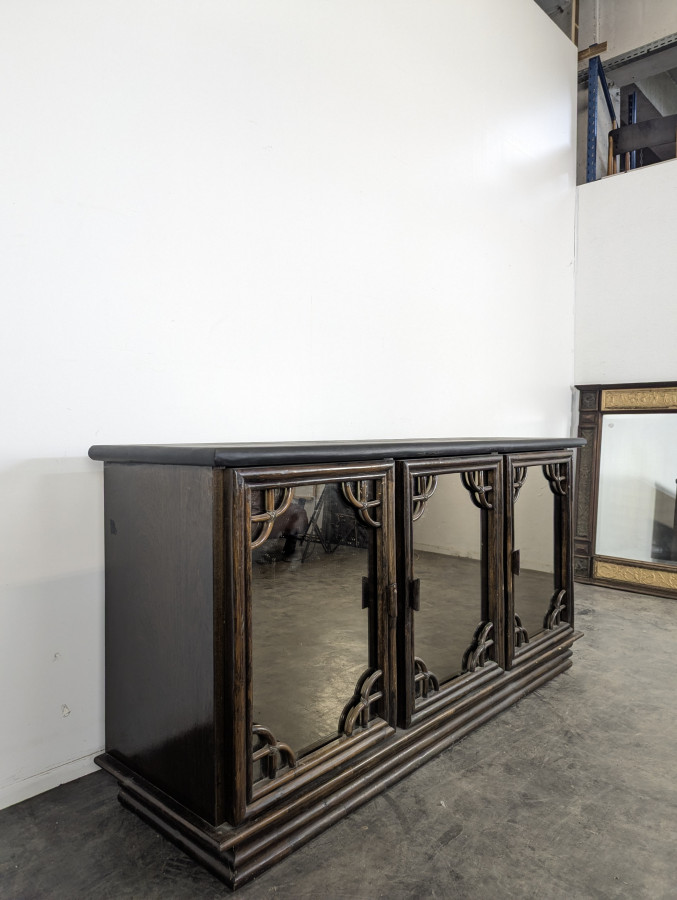 Enfilade Rochebobois des années 80 façon bambou