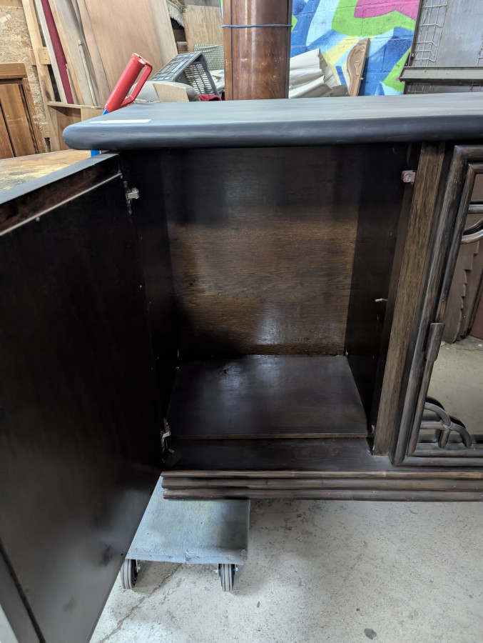 Enfilade Rochebobois des années 80 façon bambou