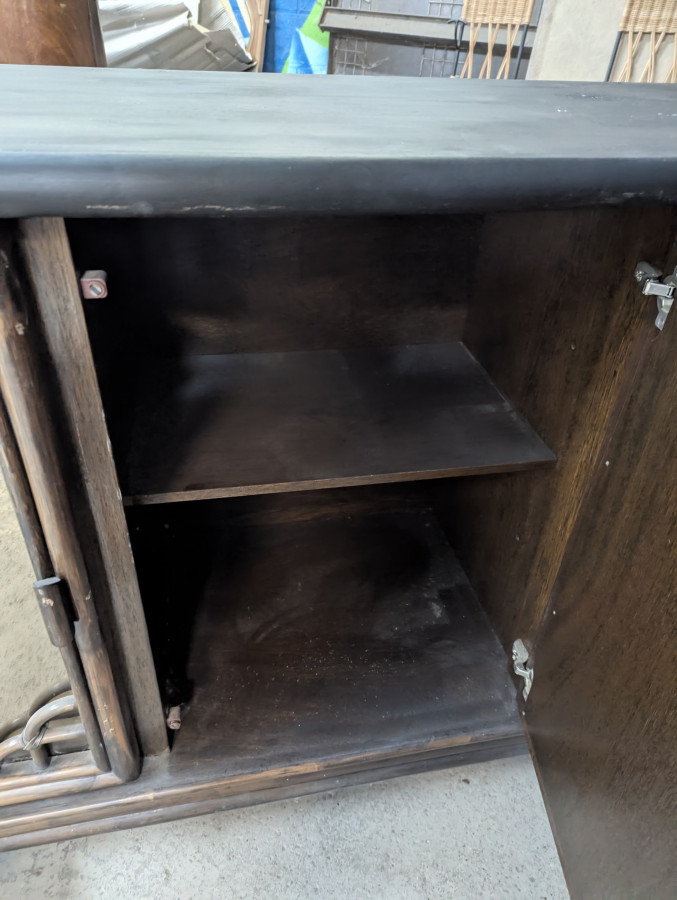 Enfilade Rochebobois des années 80 façon bambou