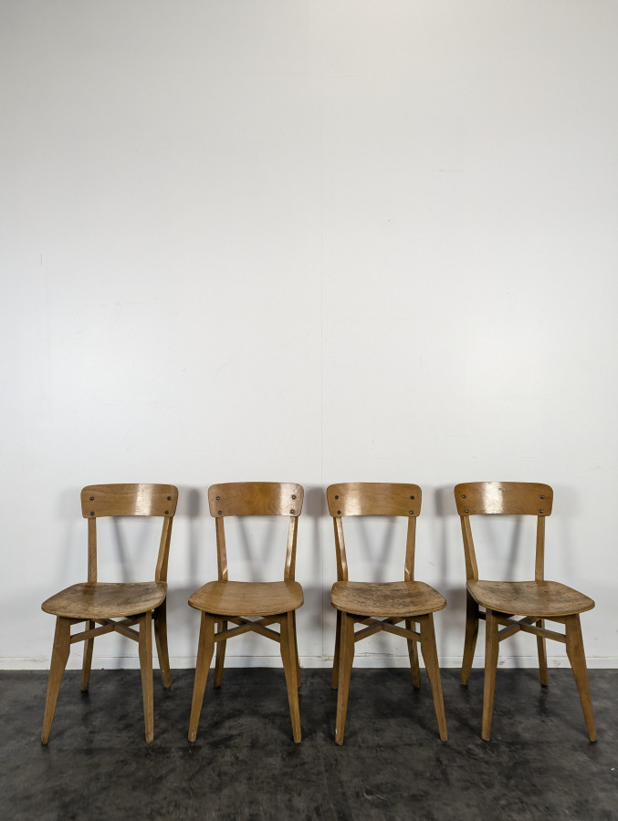 Série de 4 chaises Baumann