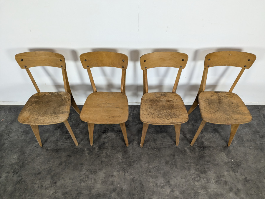 Série de 4 chaises Baumann