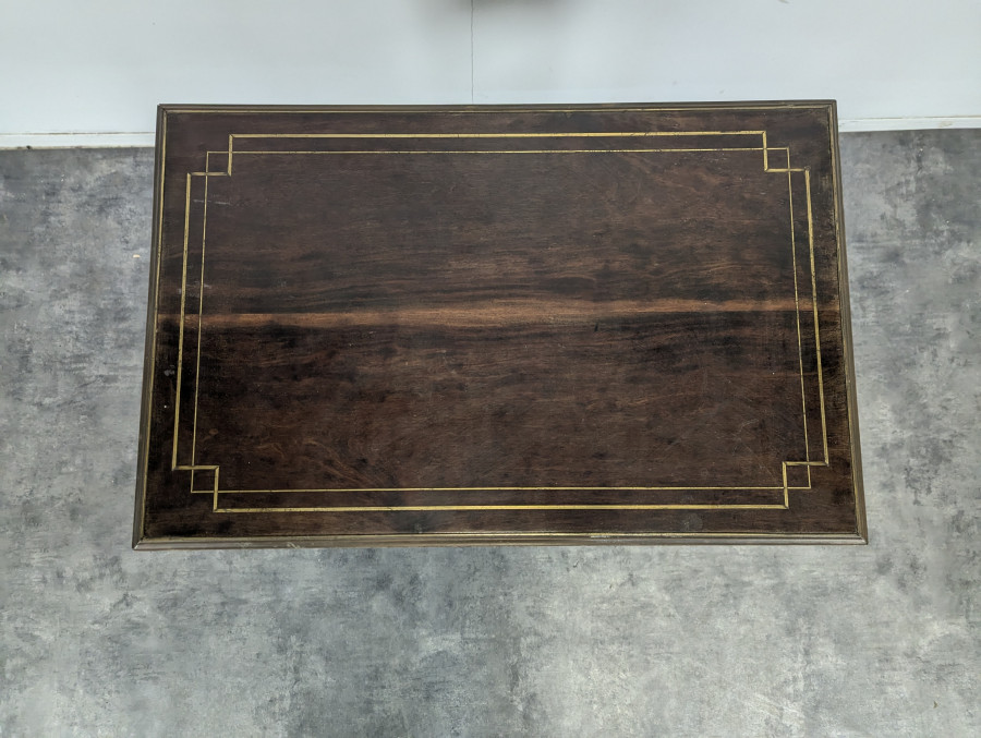 Table à jeux coiffeuse secrétaire de style Louis XVI en acajou