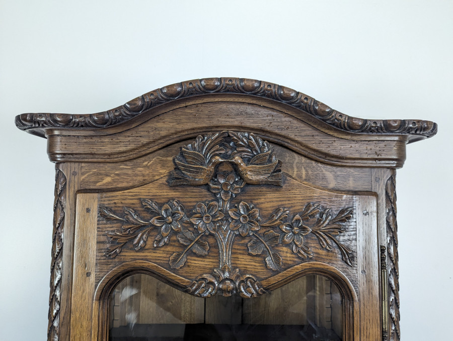 Commode Vitrine normande en chêne
