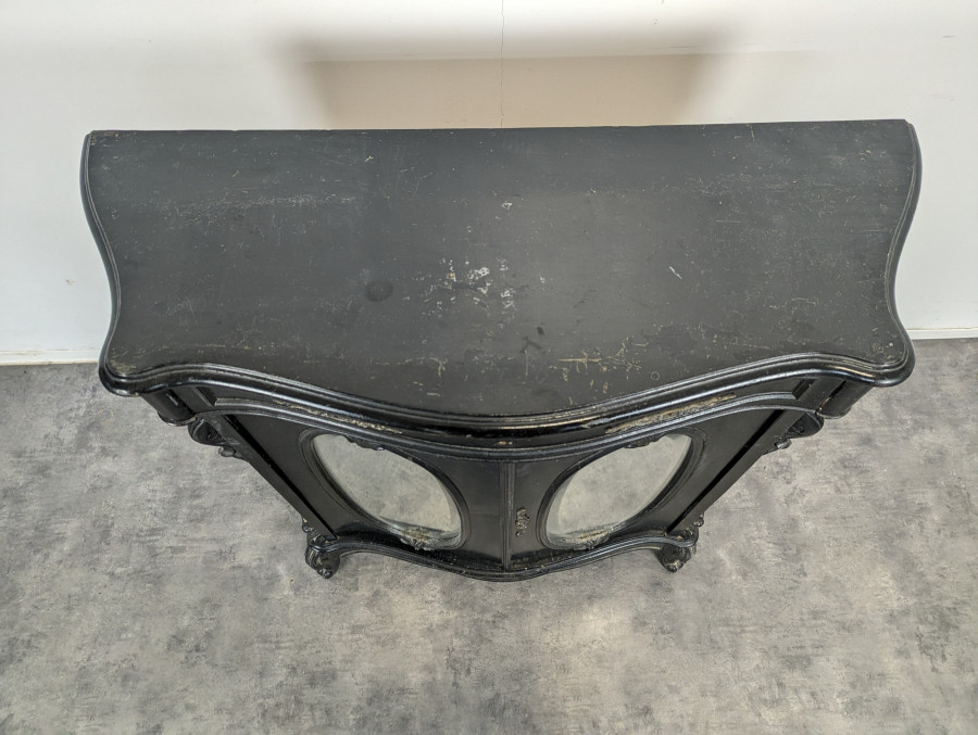 Meuble d'appui Napoléon III en bois noirci